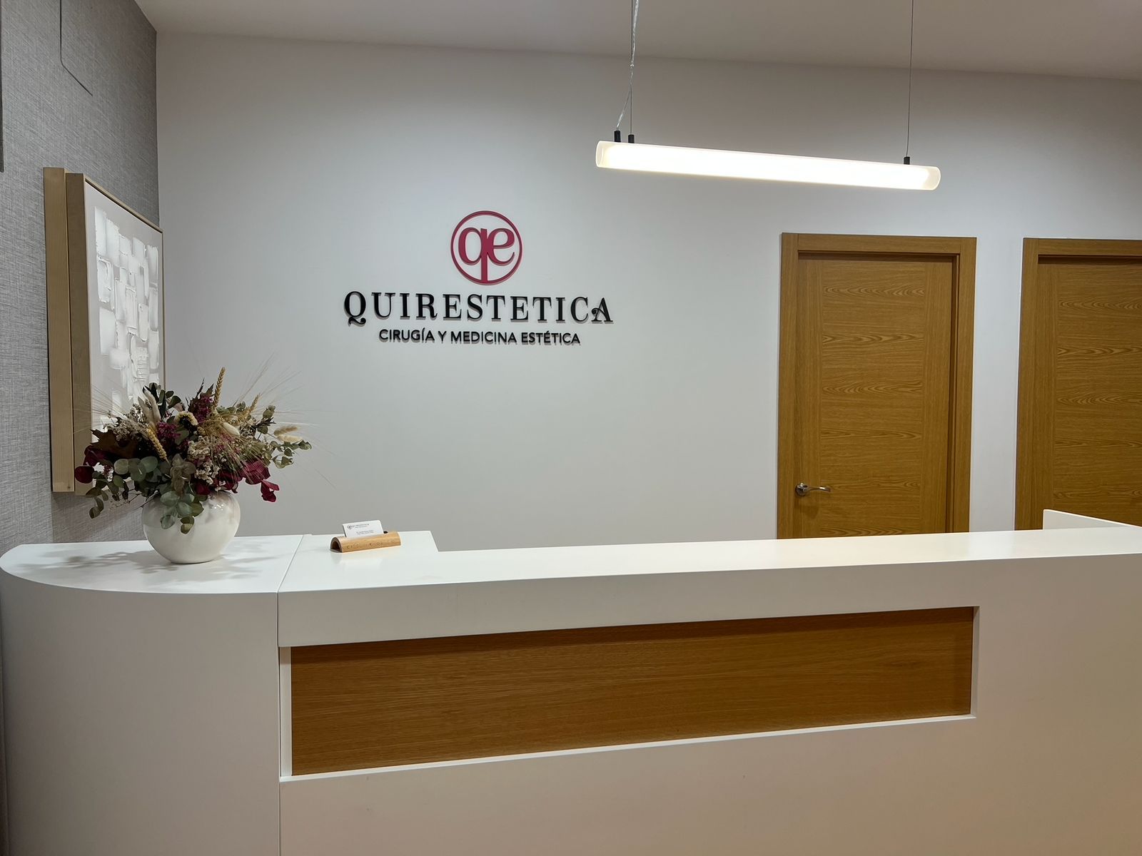 Recepción de la clínica en Palmones